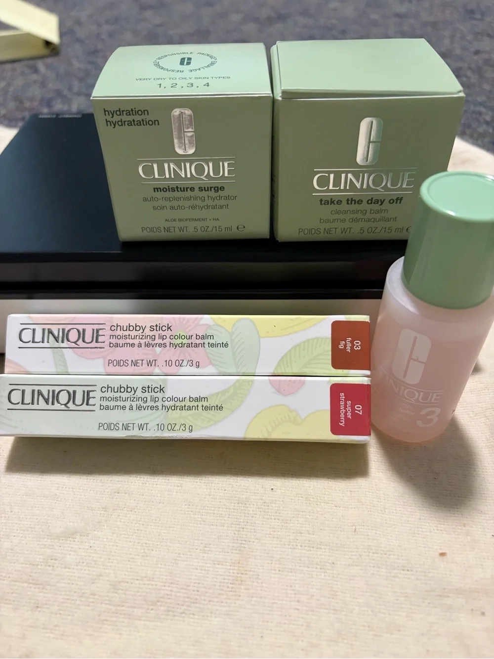 Clinique skincare jars